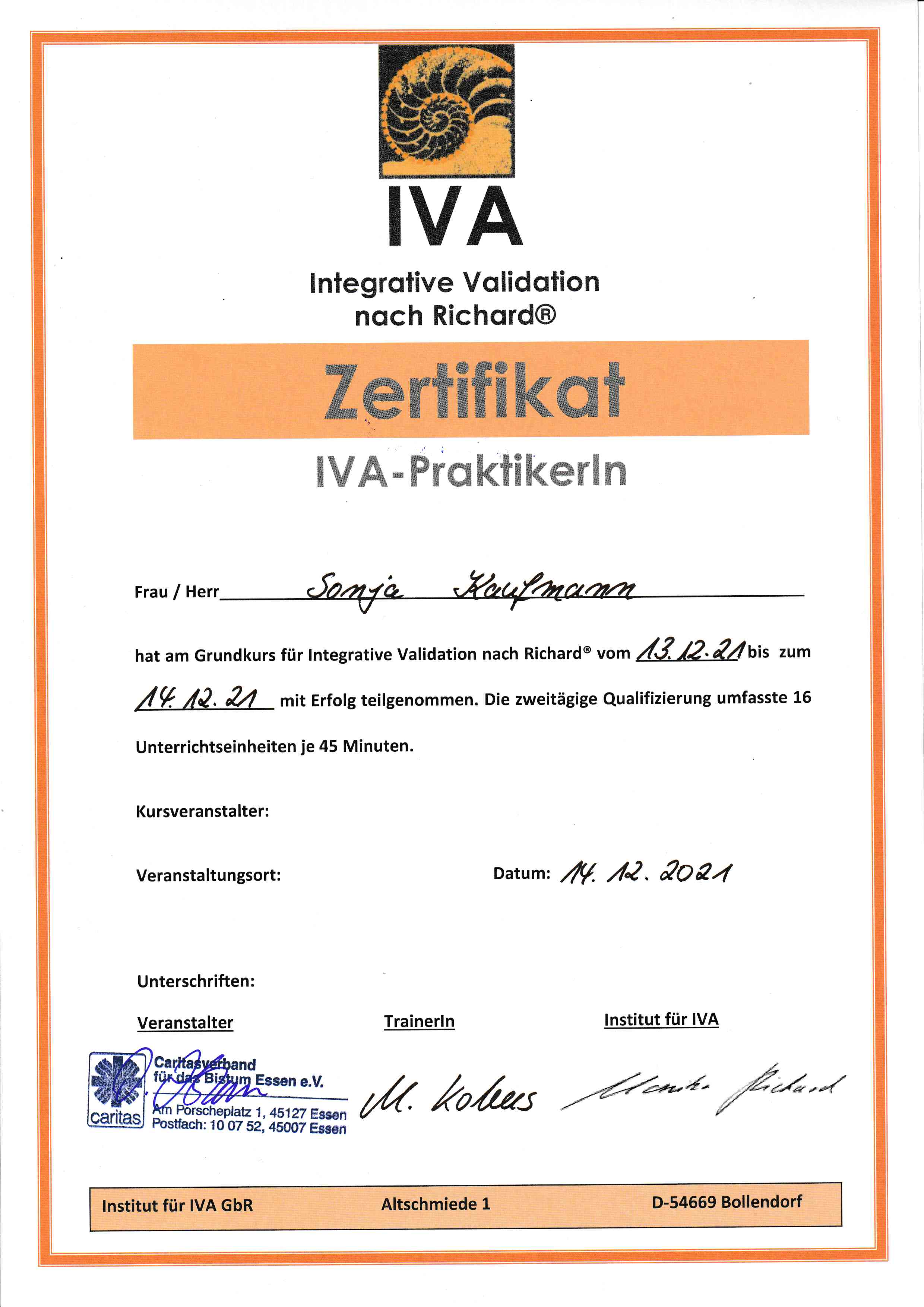 Integrative Validation nach Richard®