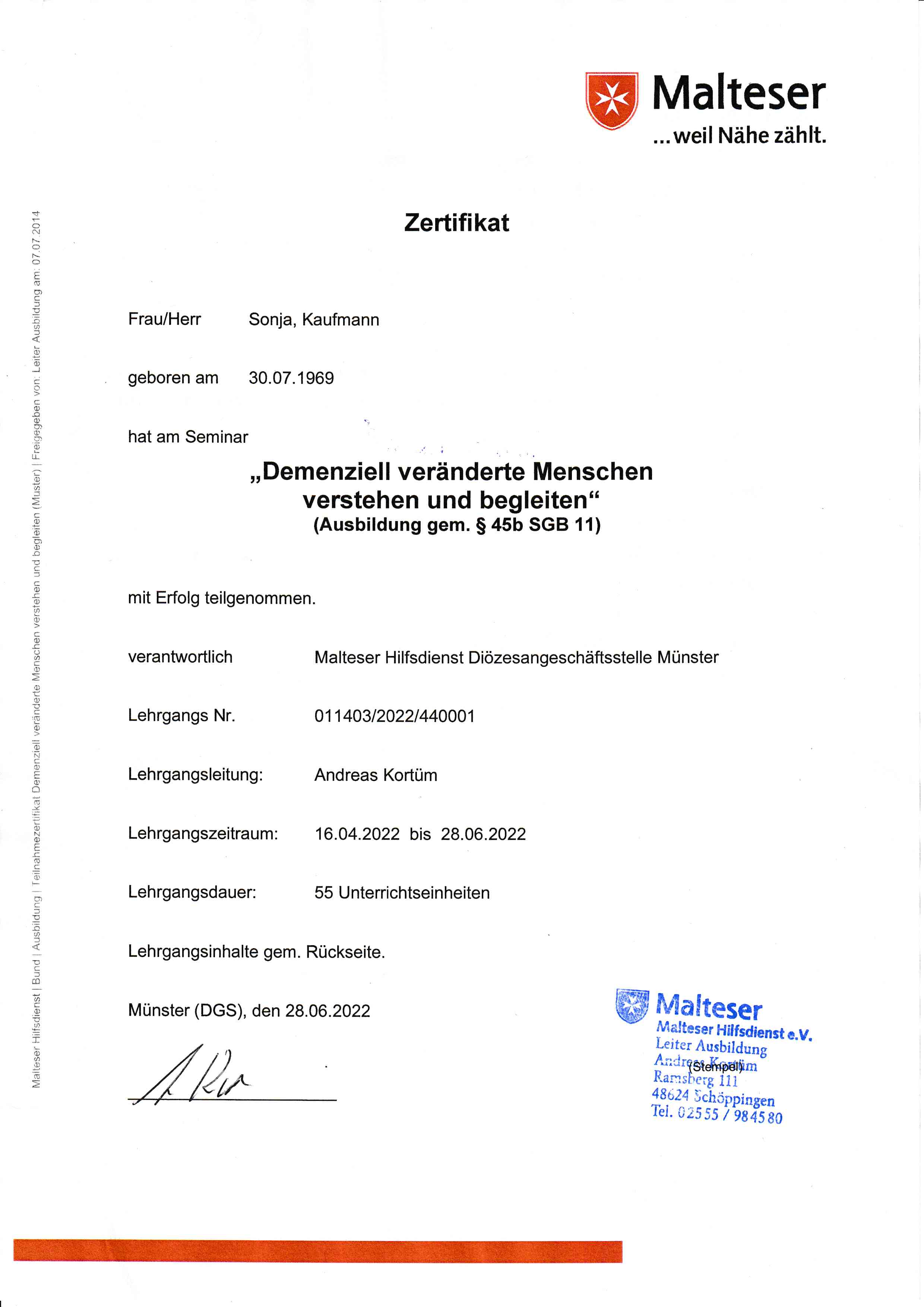 Demenziell veränderte Menschen verstehen und begleiten